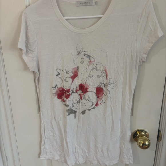 vintage early 2010s mink pink tshirt graphic - Picture 3 of 6